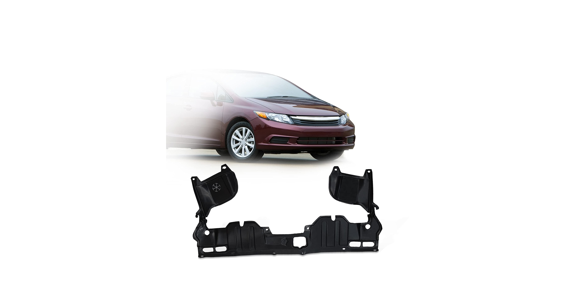 哀 HONDA ACCORD COUPE FRONT SPLASH SHIELD (ENG UNDER CVR)(4CYL